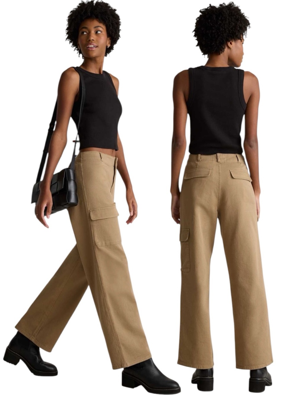 Quince Organic Stretch Cotton Twill Cargo
Khaki Pants - Picture 2 of 8